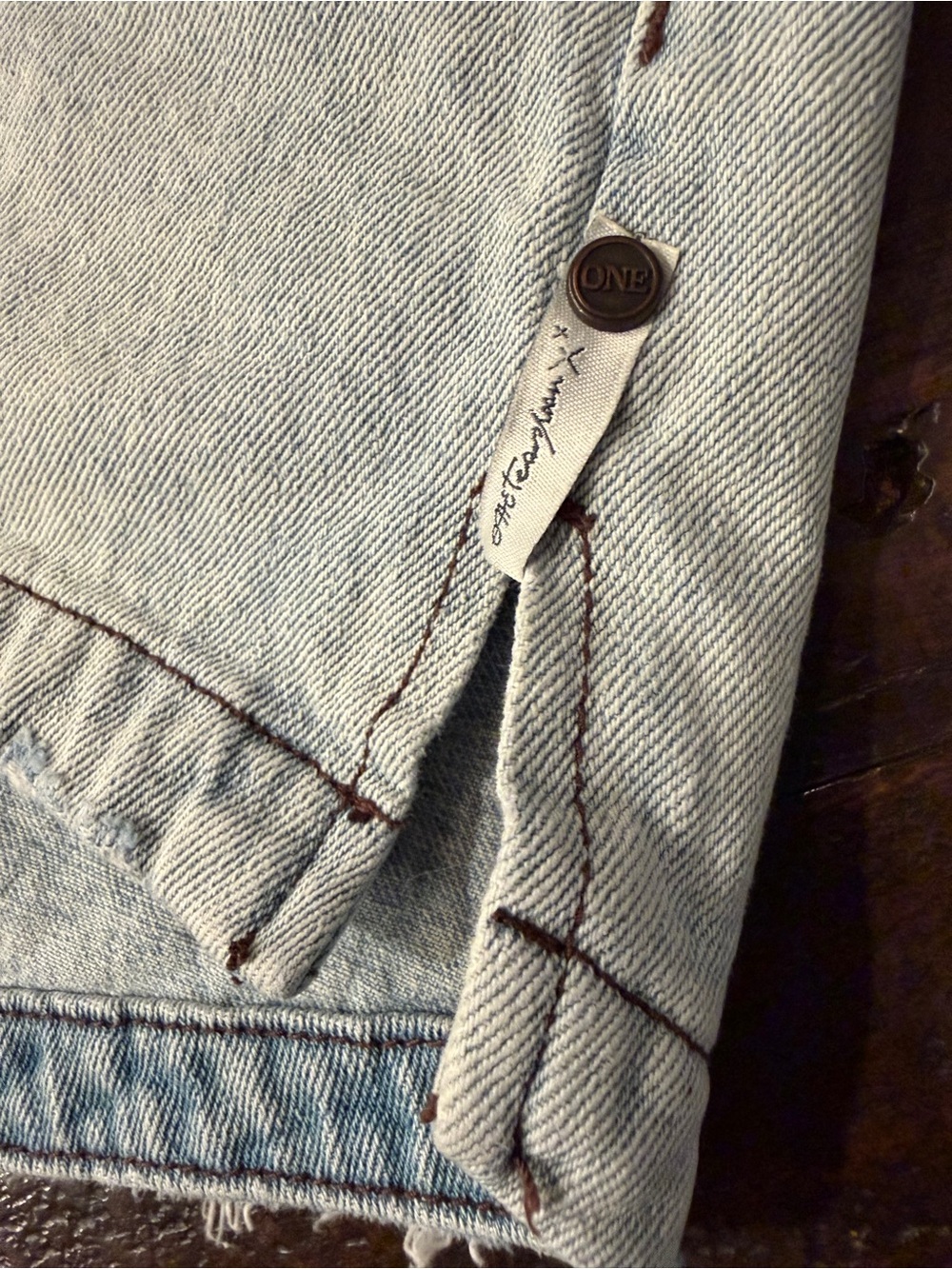 One Teaspoon Romeo Size 29 High-Rise Button-Front Denim Shorts - Picture 9 of 12